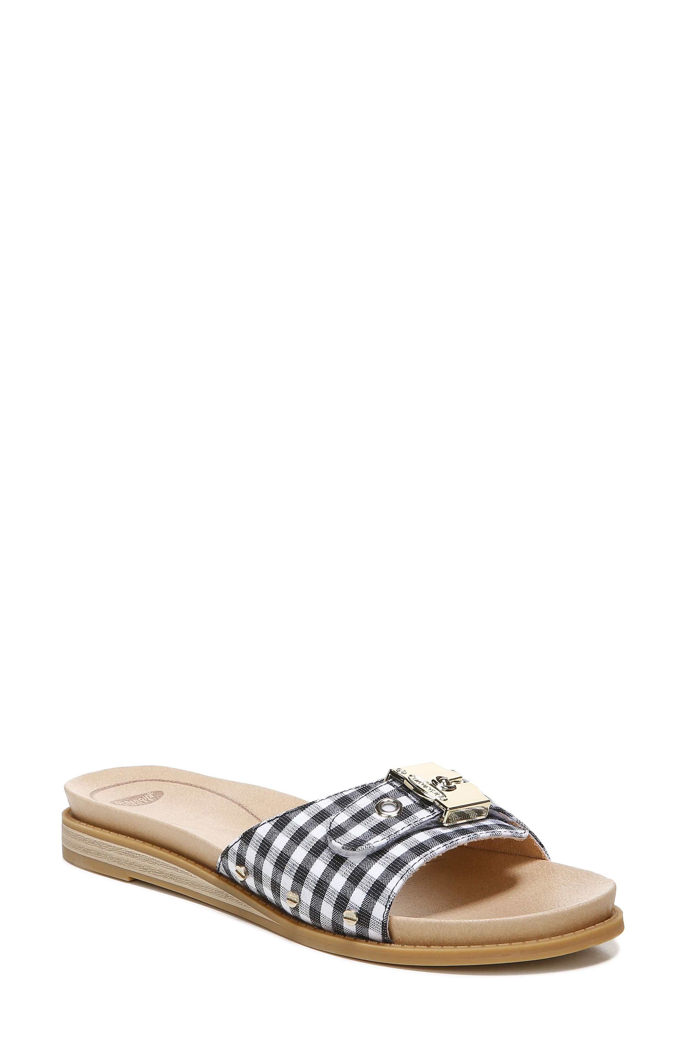 Originalist Slide Sandal, Main, color, BLACK