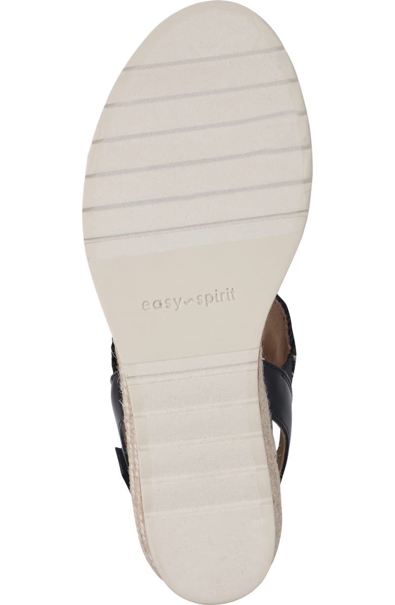 Easy Spirit Selene Wedge Sandal, Alternate, color, Black