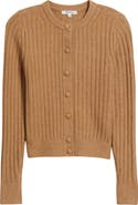 Madewell Rib Cotton & Merino Wool Blend Cardigan
