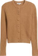 Madewell Rib Cotton & Merino Wool Blend Cardigan
