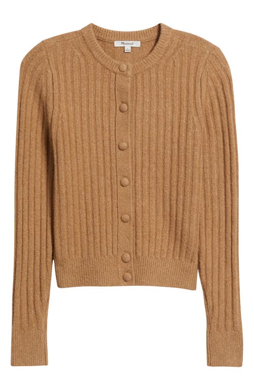 Madewell Rib Cotton & Merino Wool Blend Cardigan In Neutral