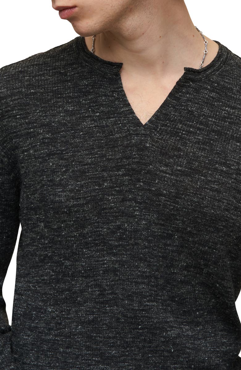 John Varvatos Travis Rib Split Neck Henley, Alternate, color, 