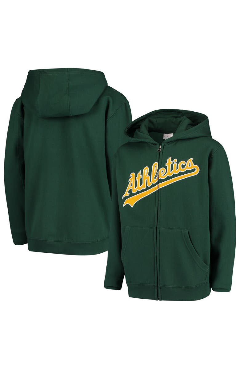 Outerstuff Youth Green Oakland Athletics Team Color Wordmark Full