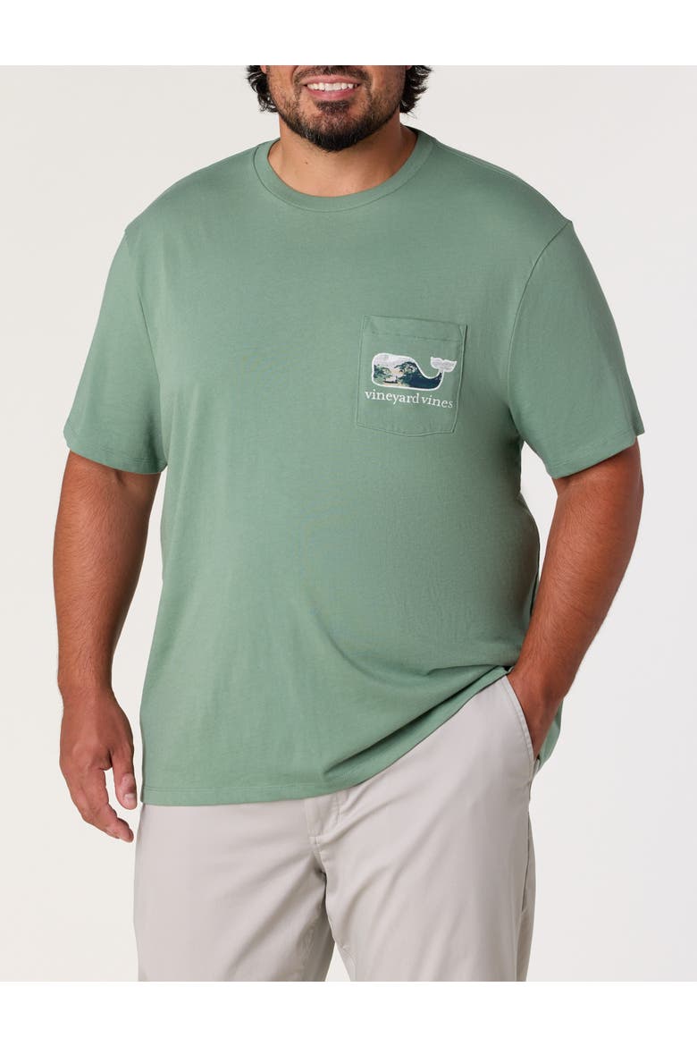 Big & Tall Country Whale Pocket Tee, Alternate, color, OLIVE DUSK