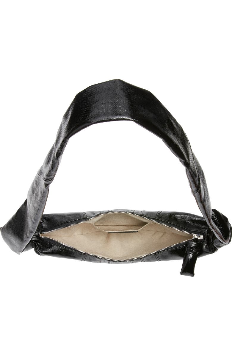 Lemaire Small Croissant Coated Cotton Crossbody Bag, Alternate, color, Black