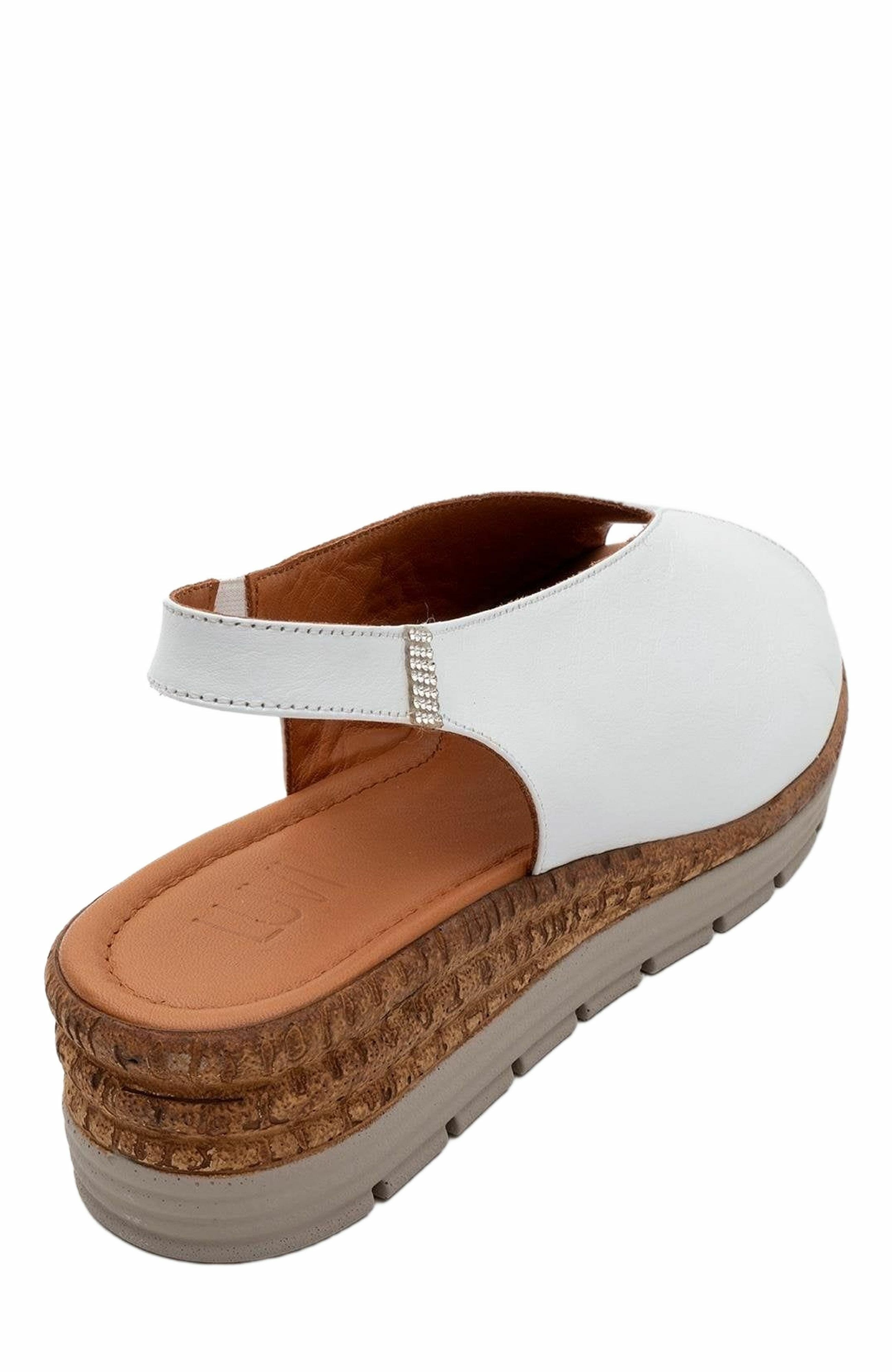 Forever & Always Shoes Blom Leather Platform Sandal, Alternate, color, White Leather
