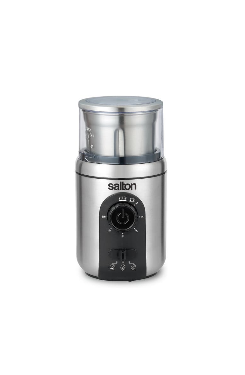 Salton Stainless Steel Intelligent Coffee Grinder, Alternate, color, 