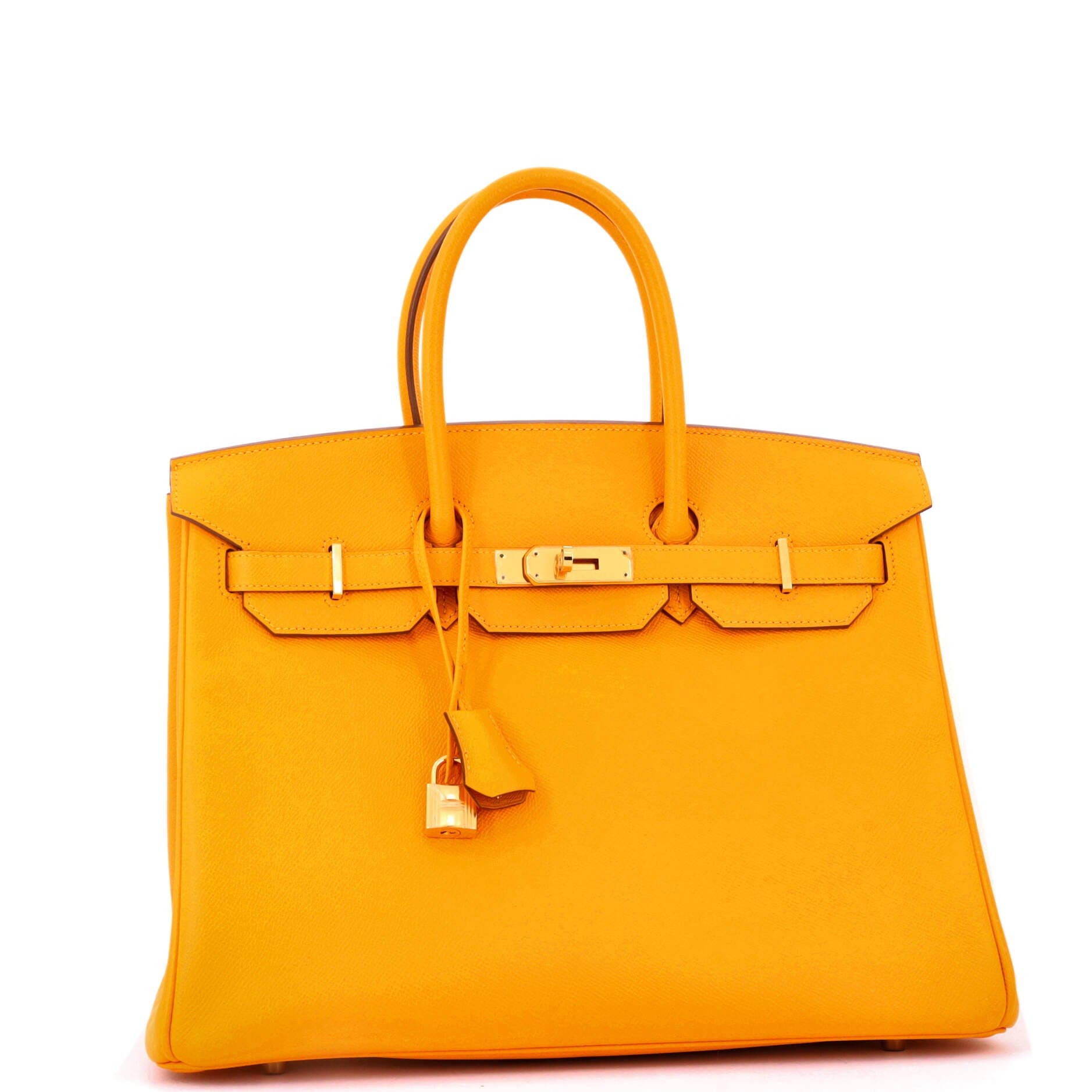 Pre-Owned Hermes Birkin Handbag Yellow Epsom with Gold Hardware 35, Alternate, color, 