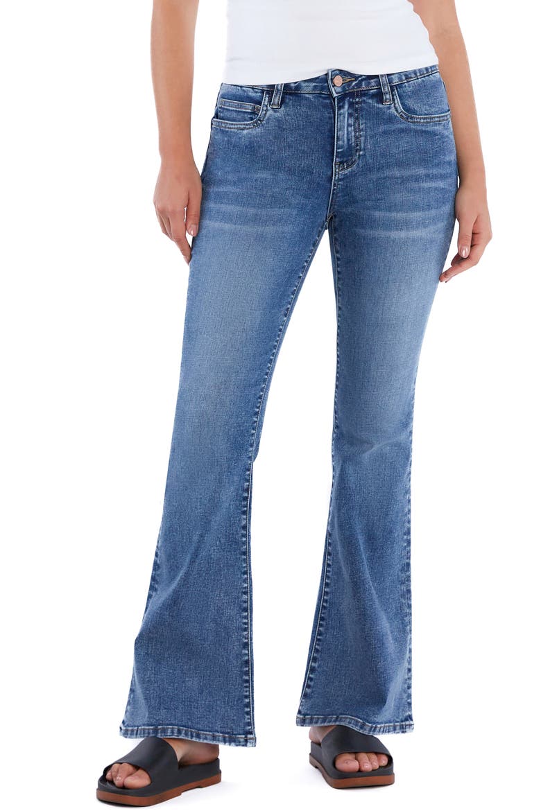 Mid Rise Flare Jeans, Main, color, CAMILA BLUE