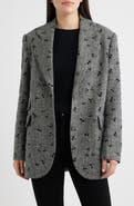 CeCe Oversize Single-Breasted Blazer