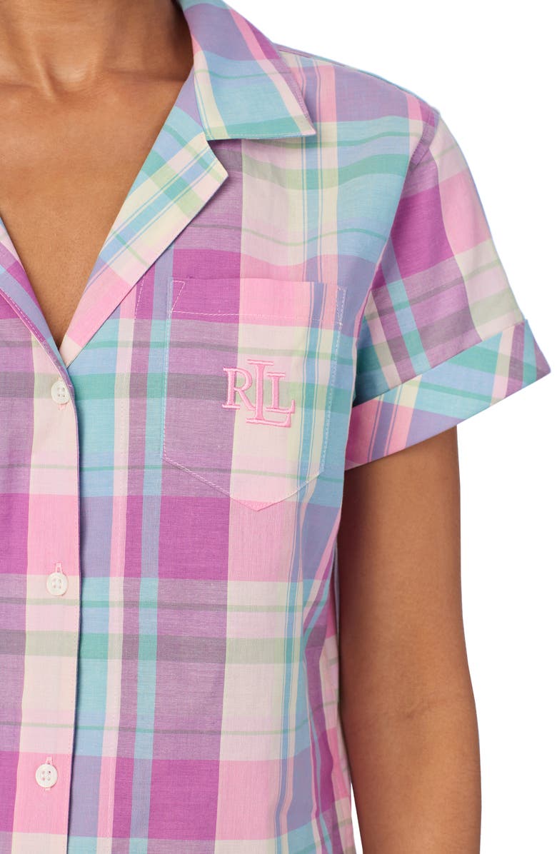 Lauren Ralph Lauren Print Cotton Pajamas, Alternate, color, 