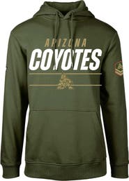 LEVELWEAR Men's Levelwear Olive Arizona Coyotes Delta Podium Fleece Pullover Hoodie