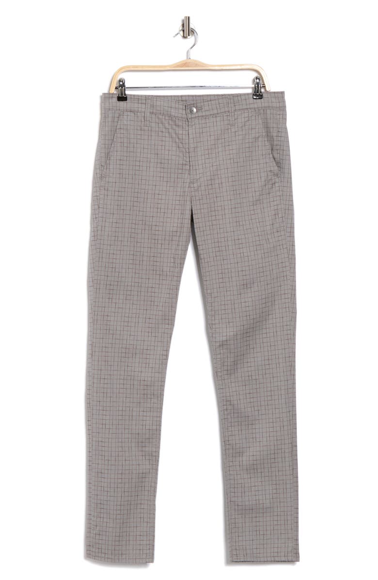 AG Men's Jamison Check Skinny Chino Pants, Alternate, color, Marvin Grey Multi