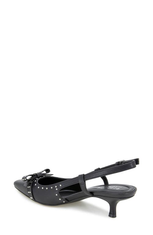 Reaction Kenneth Cole Manchester Slingback Kitten Heel Pump In Black