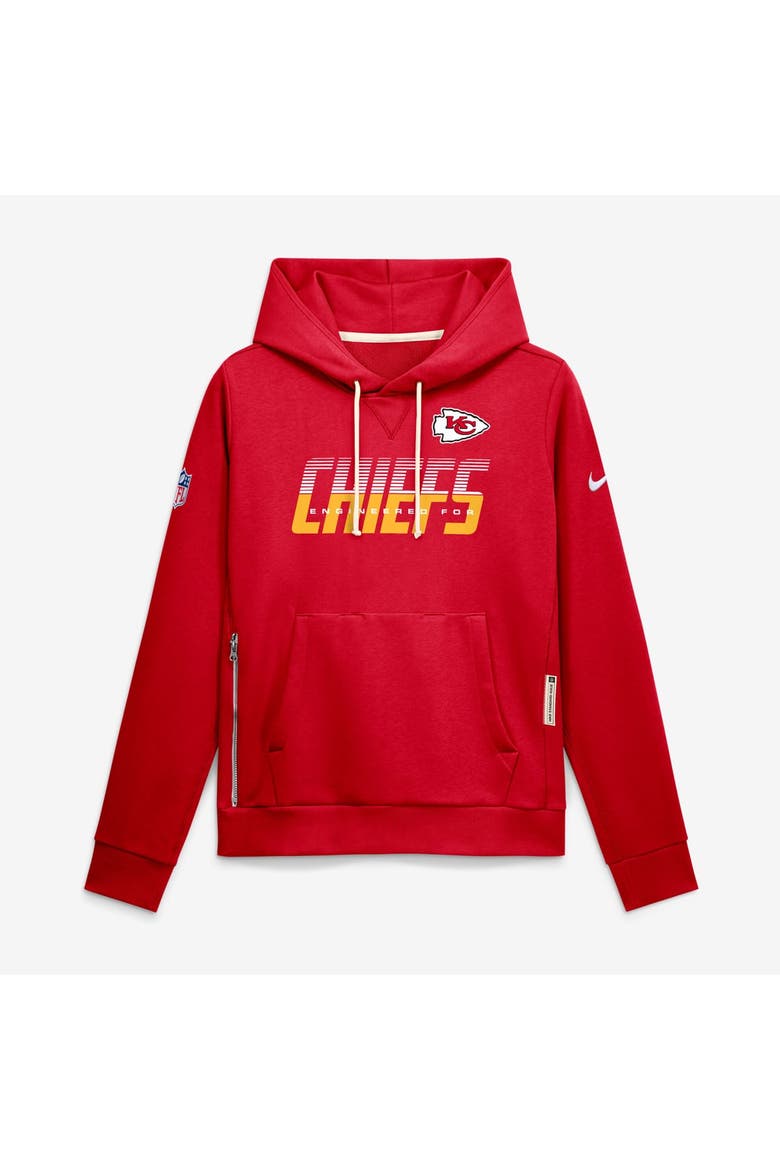 Women's Nike Red Kansas City Chiefs Sideline Standard Issue Dri-FIT Hoodie, Main, color, Red