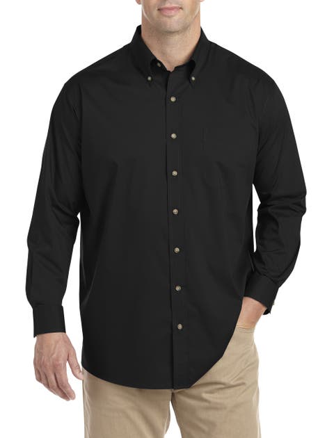 Big & Tall Easy-Care Solid Sport Shirt