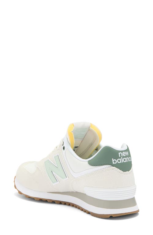 New Balance 574 Panelled Brushed Suede Sneakers