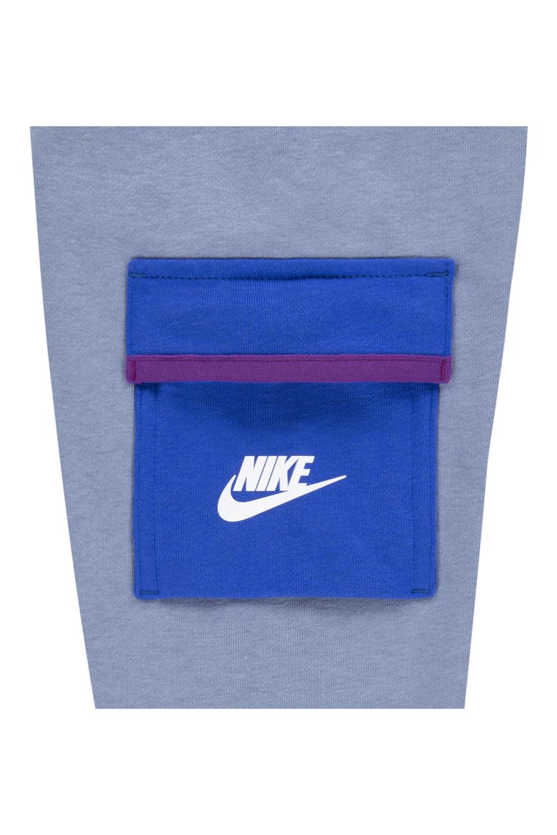 Kids' Reimagine T-Shirt & Cargo Sweatpants Set, Alternate, color, ASHEN SLATE
