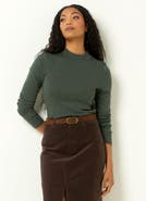 Single Stitch Long Sleeve Knit Top