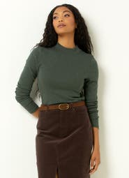 Single Stitch Long Sleeve Knit Top
