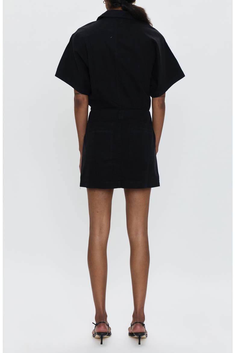 Tully Front Snap Minidress, Alternate, color, FADE TO BLACK