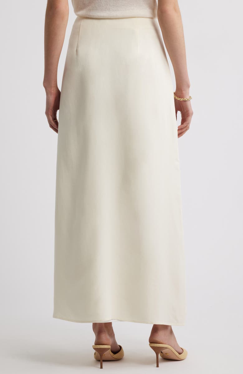 A-Line Print Maxi Skirt
