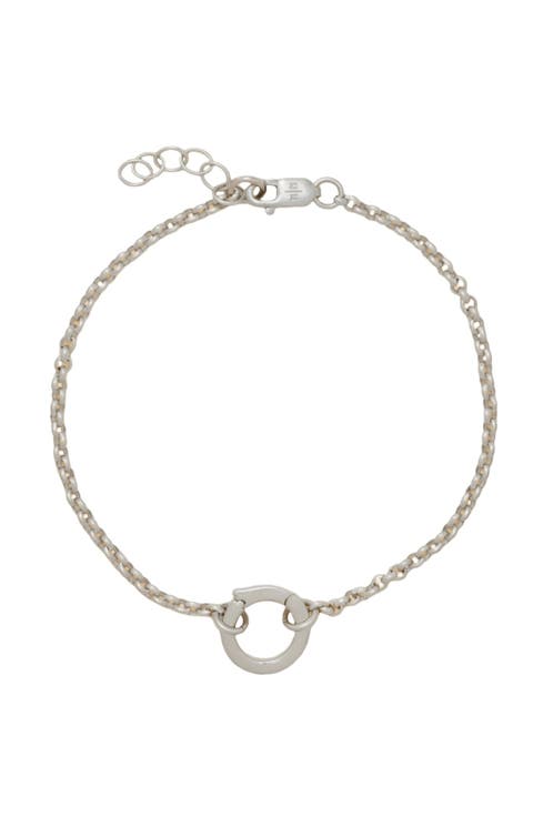 Rolo Charm Bracelet with Link Lock