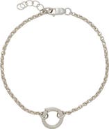 MADE BY MARY Rolo Charm Bracelet with Link Lock
