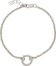 MADE BY MARY Rolo Charm Bracelet with Link Lock