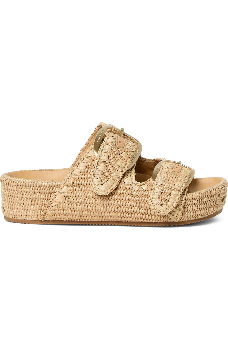 Loeffler Randall Nico Platform Wedge Slide Sandal, Alternate, color, Natural/ Natural