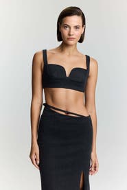 Jendue US Dreams Denim Crop Top