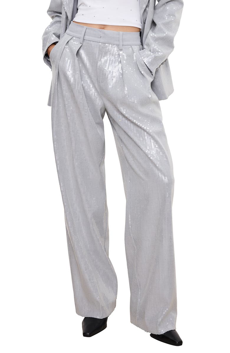 Good American Good '90s Sequin Pants, Main, color,