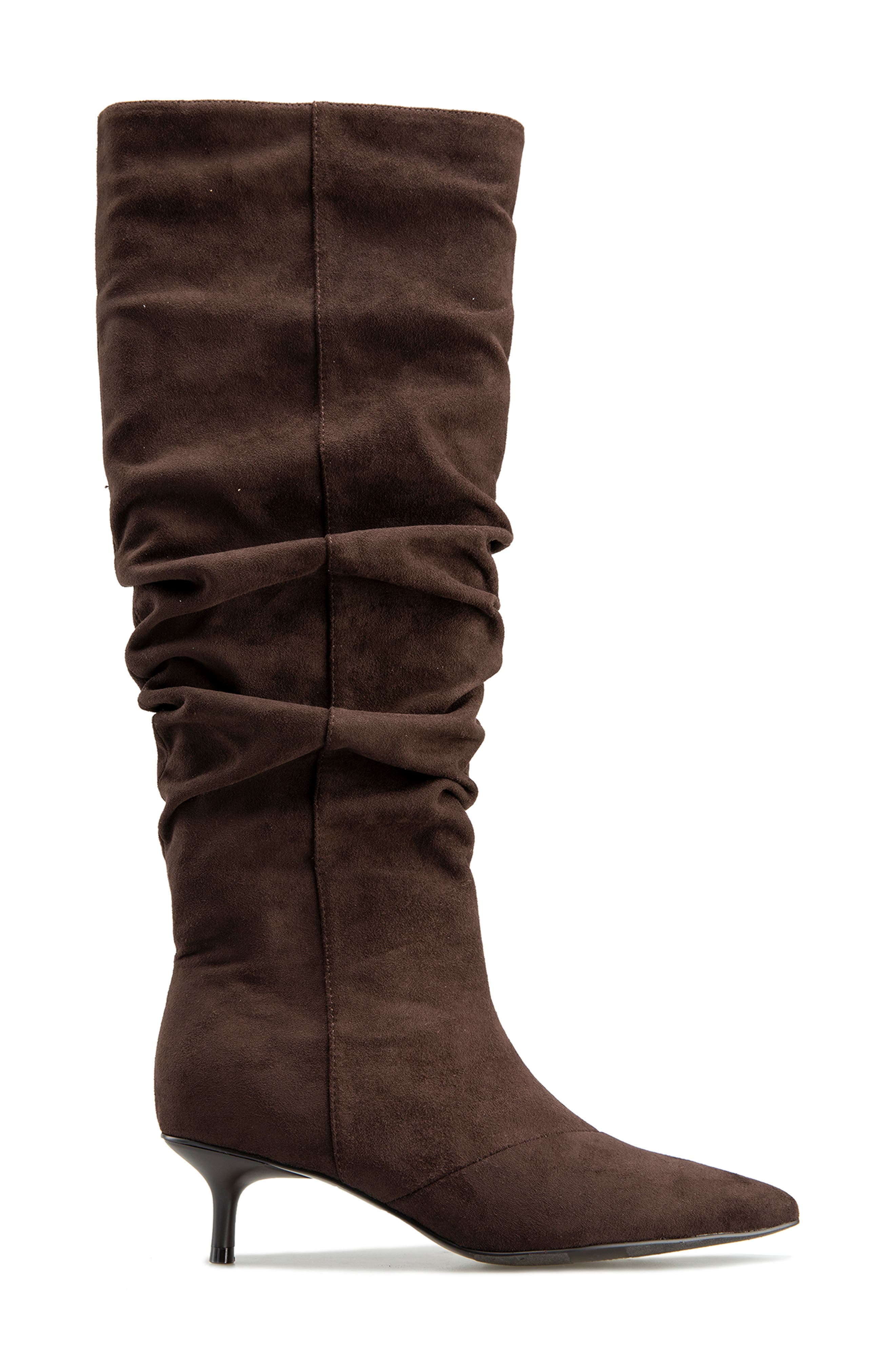 Penelope Faux Suede Knee High Boot, Alternate, color, ESPRESSO FAUX SUEDE