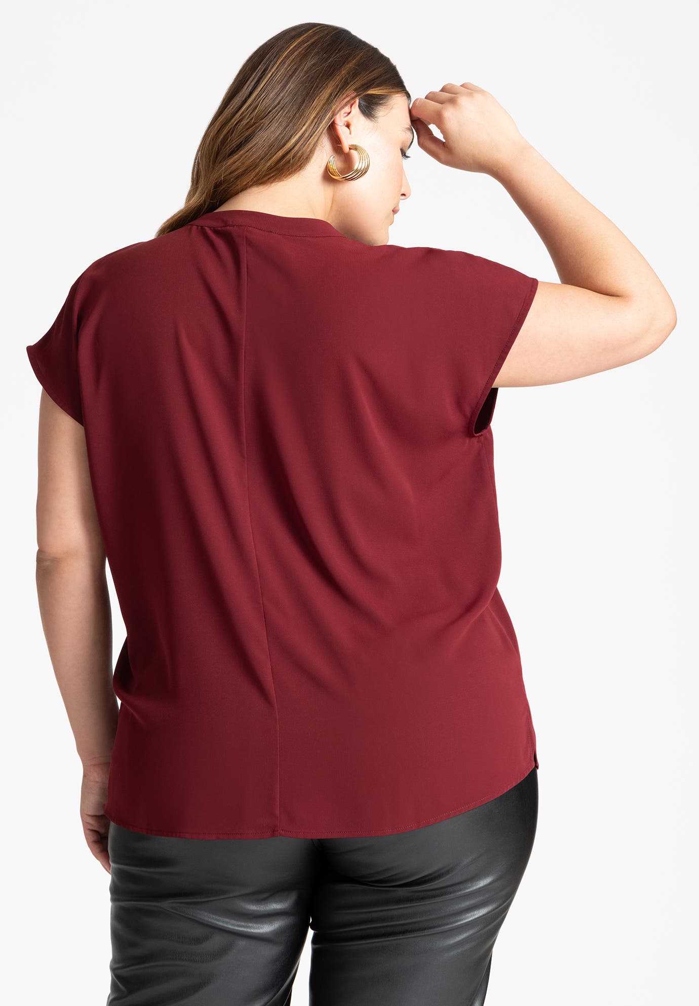 Notch Collar Blouse - image 2