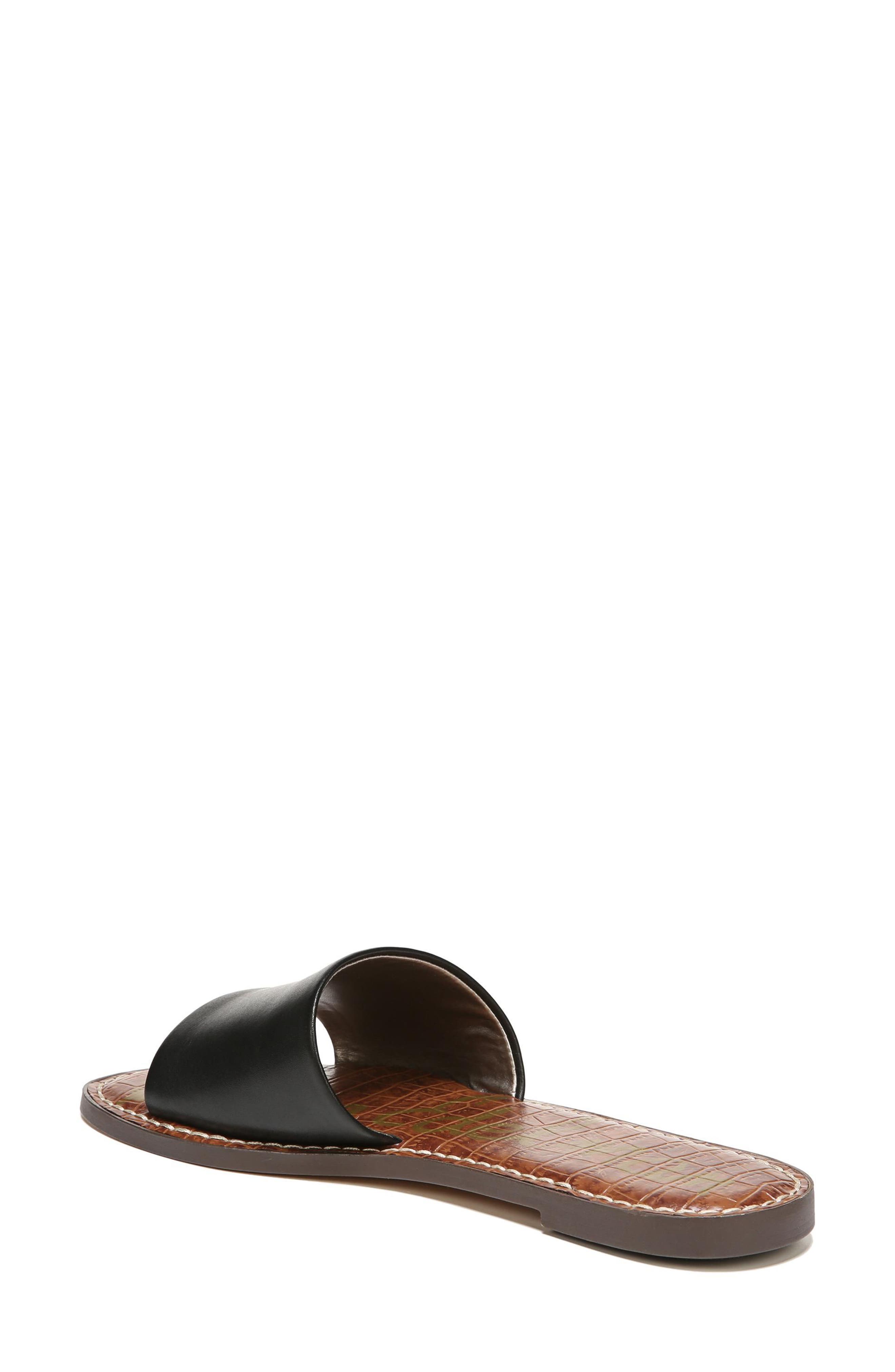 Gio Slide Sandal, Alternate, color, BLACK LEATHER