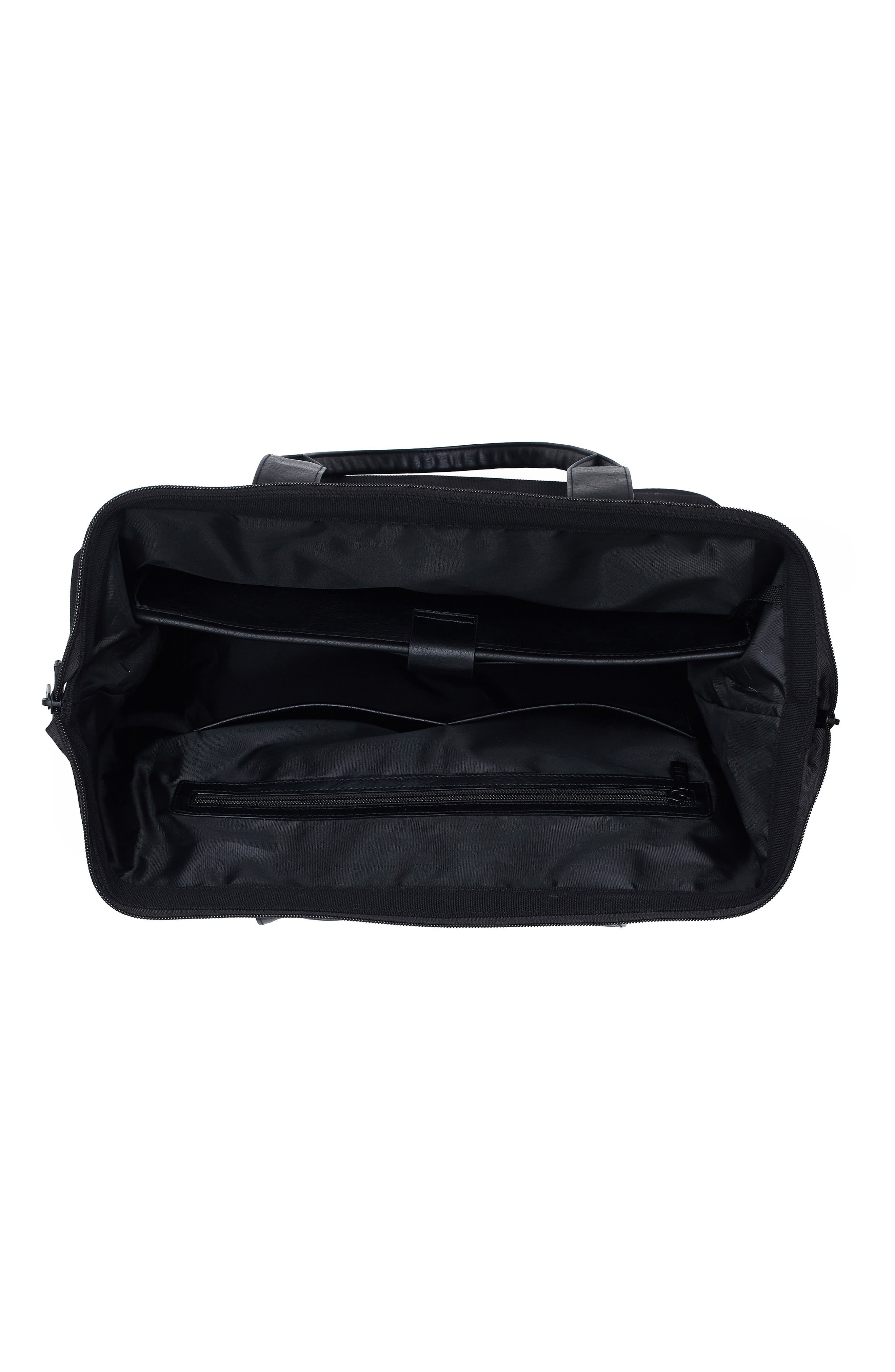 The Mini Weekend Travel Bag, Alternate, color, BLACK