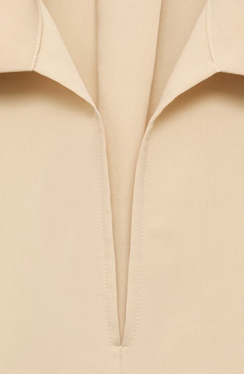 Mango Oversized Three-quarter Sleeve Shirt Sand In Neutral