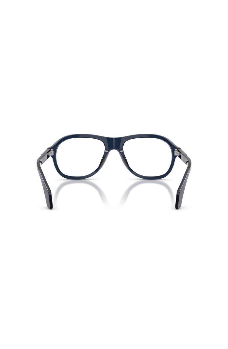 Moncler 53mm Rectangle optical glasses, Alternate, color, Blue