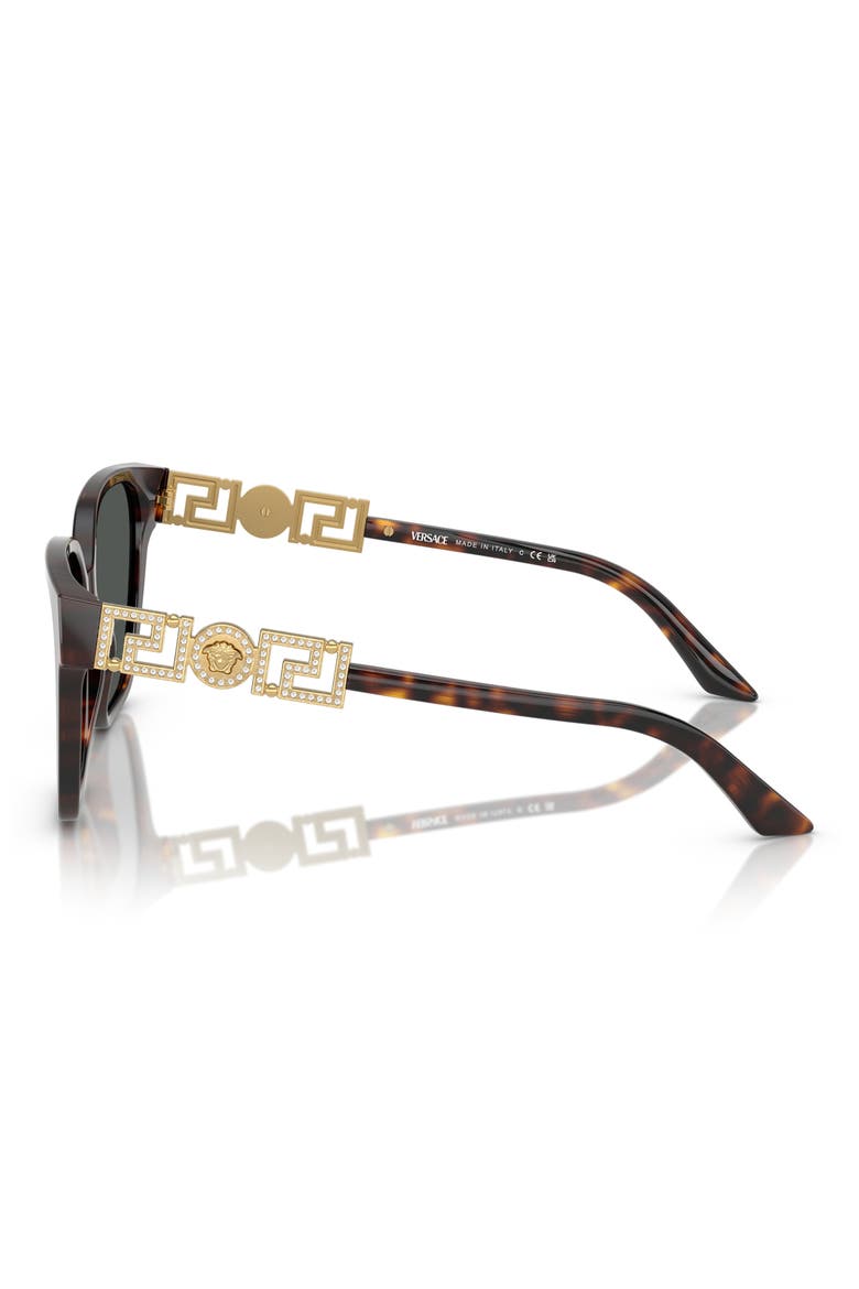 56mm Butterfly Sunglasses, Alternate, color, HAVANA