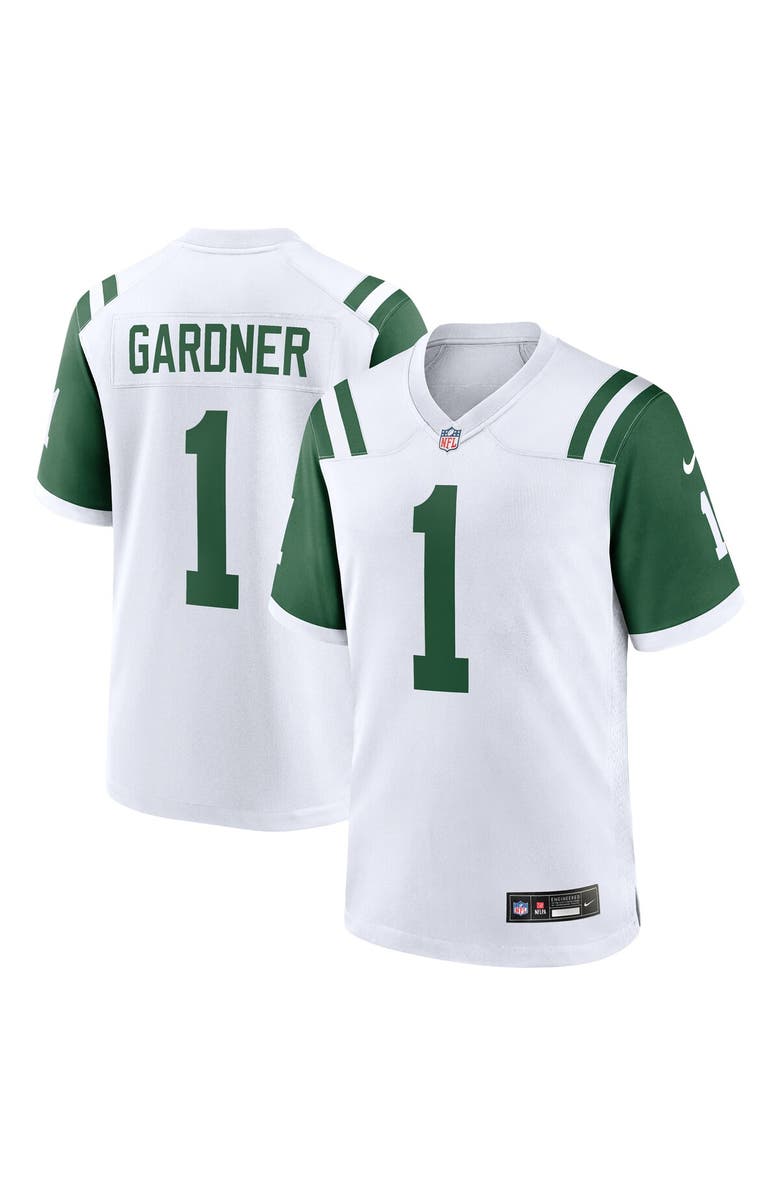 Nike Men's Nike Ahmad Sauce Gardner White New York Jets Classic Alternate Game Jersey, Alternate, color, White