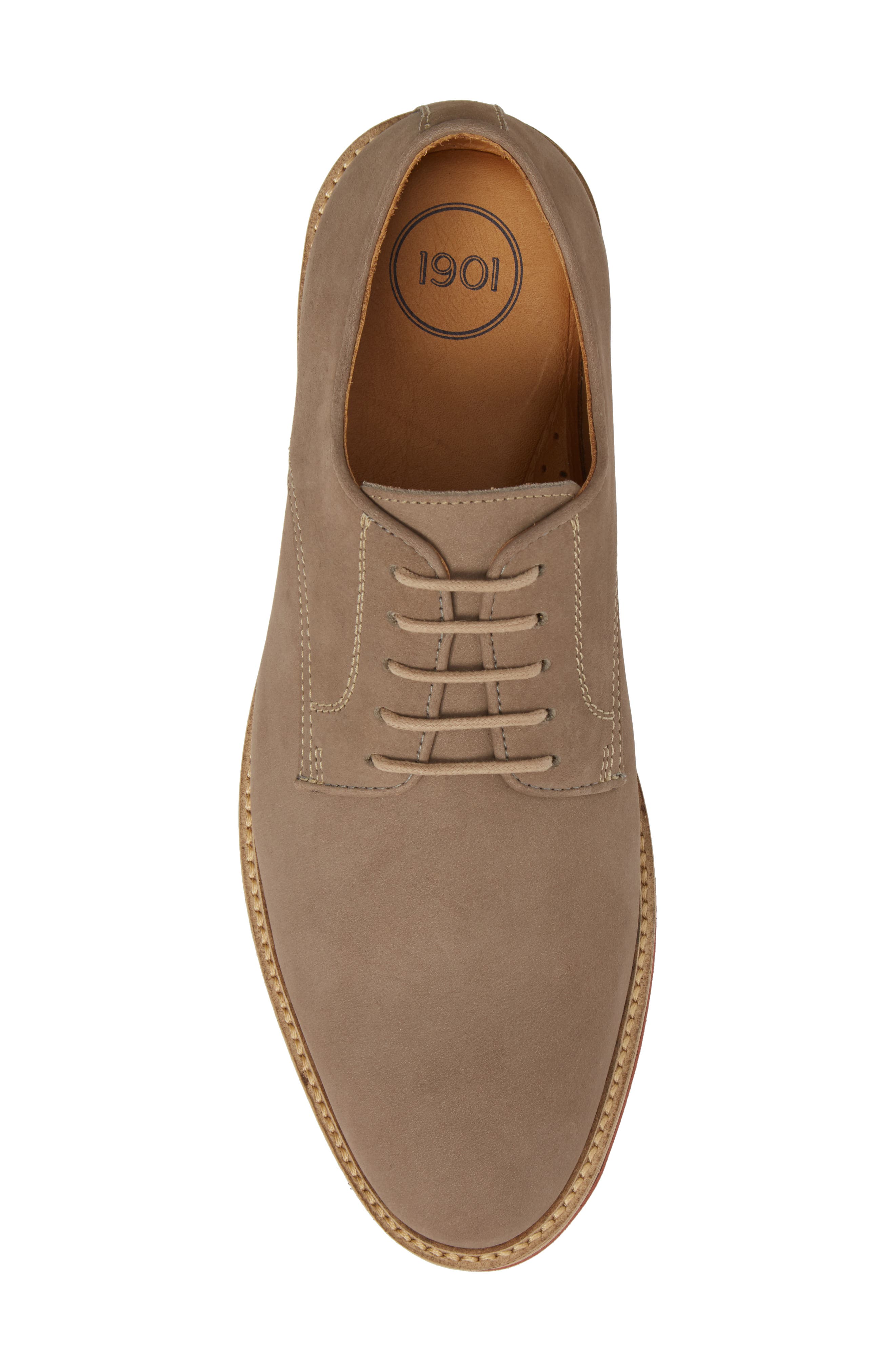'Merick' Derby, Alternate, color, GREY NUBUCK