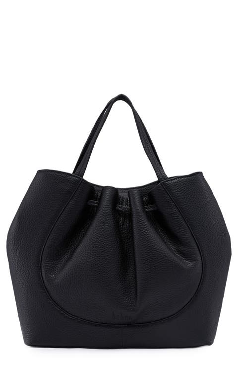Katrina Pebble Leather Satchel