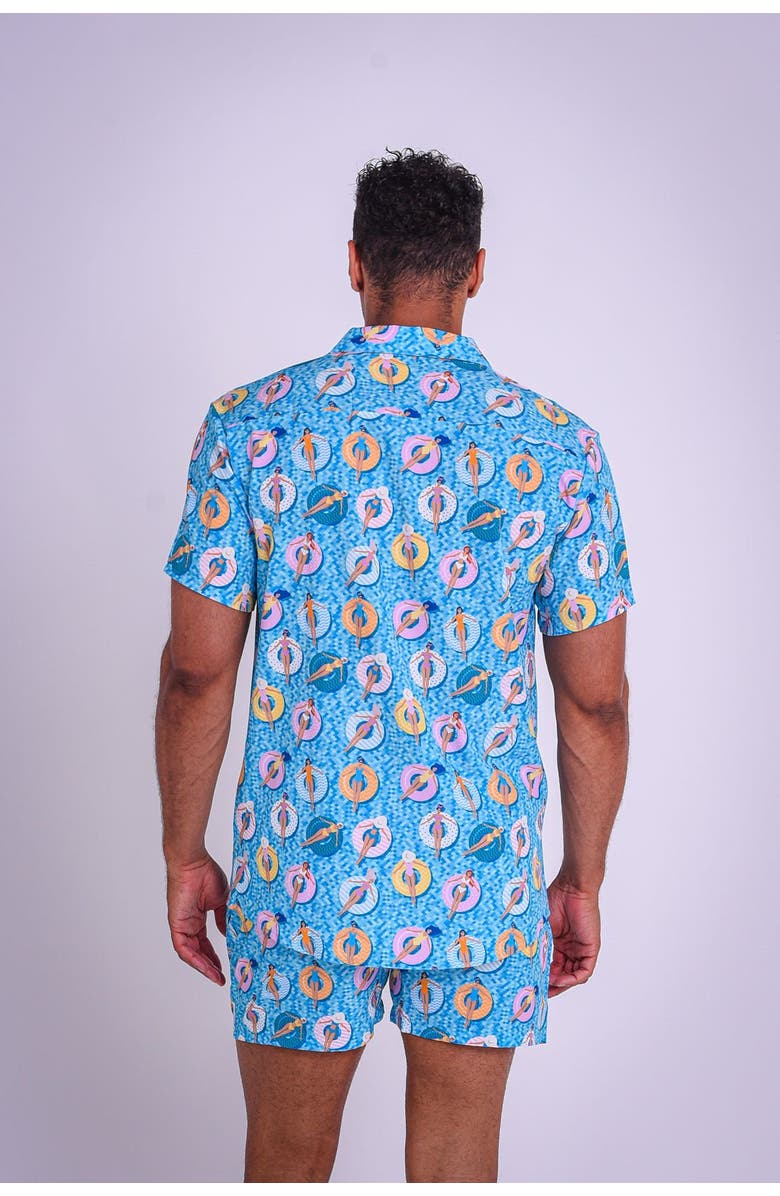 OOSC Poolside Men's Short Sleeve Shirt, Alternate, color, Multi