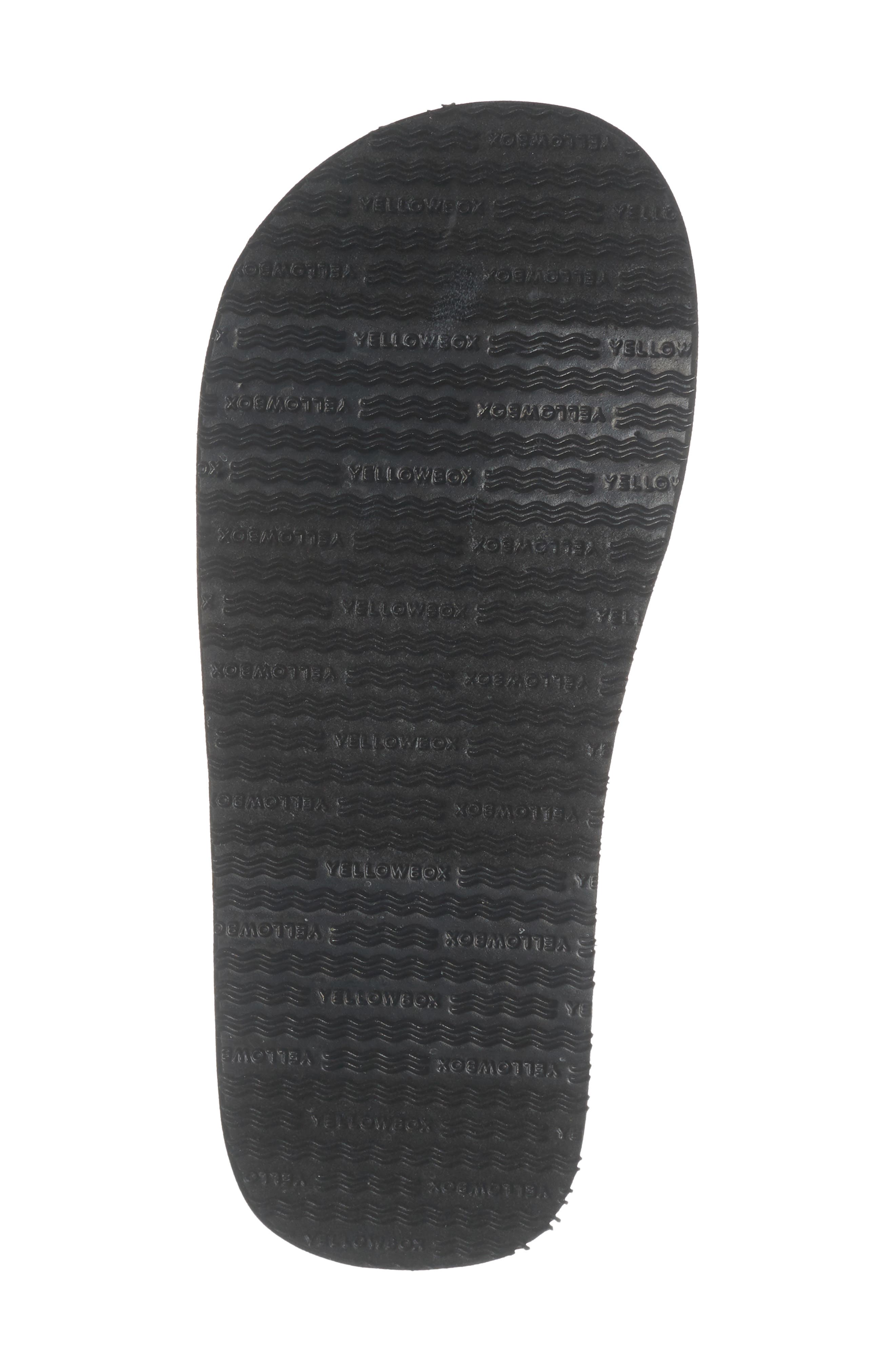 Yellow Box Premium Fianni Flip Flop Sandal, Alternate, color, Black