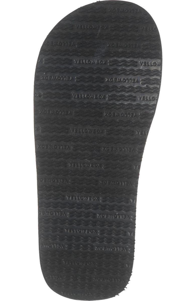 Yellow Box Premium Fianni Flip Flop Sandal, Alternate, color, Black