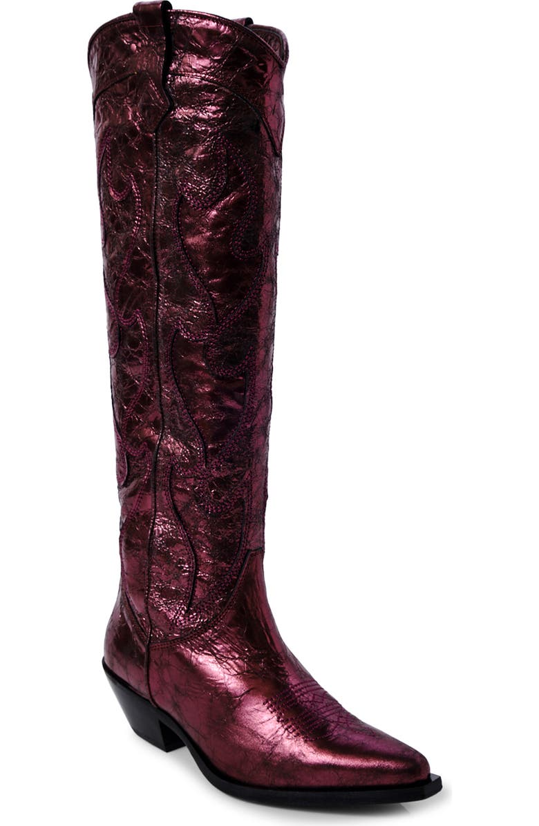 Free People Moody Metallic Western Boot, Main, color,