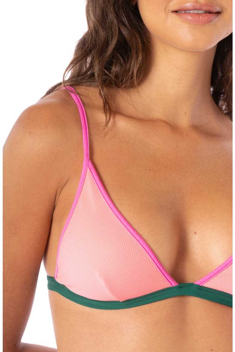 Genuine Reversible Bikini Top, Alternate, color, PINK