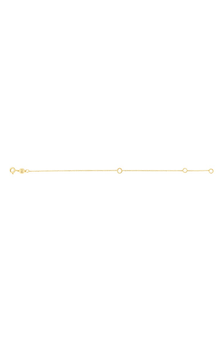 KARAT RUSH Initial 'O' Chain Bracelet, Main, color, 