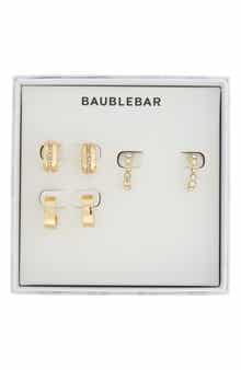 BaubleBar Set of 3 Huggie Hoop Earrings