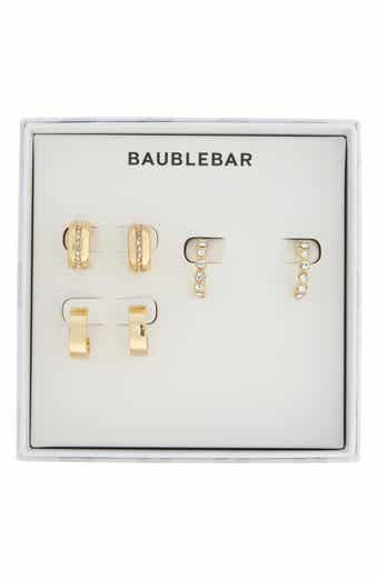 BaubleBar Set of 3 Huggie Hoop Earrings